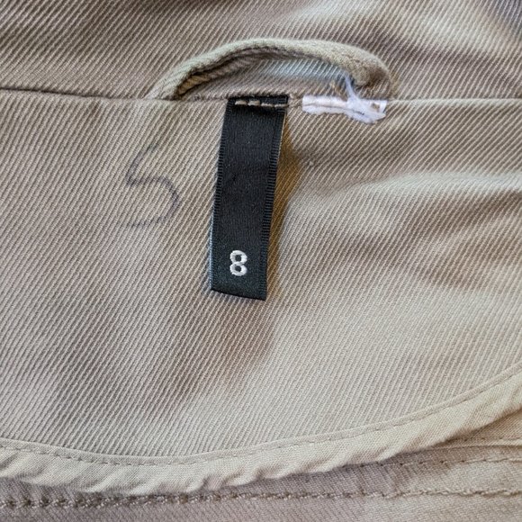 H&M Double Breasted Tan Khaki Field Jacket Utility Jacket Size Small - Picture 8 of 12